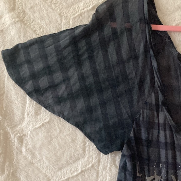 EUC Shot Sleeve Miss Me Top (Cute) - Picture 6 of 10